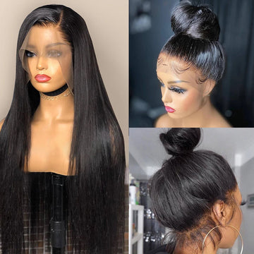 Speechless Shia summer hair care products with burgundy body wave wig — wig glue, edge control, hair growth oil, and hair mask on dark marble surface