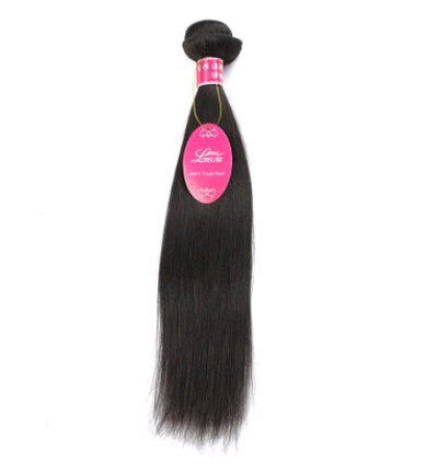 Real human hair straight, natural color wig hair extension