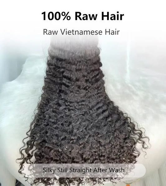 Burmese Curly Glueless Wig Human Hair SDD