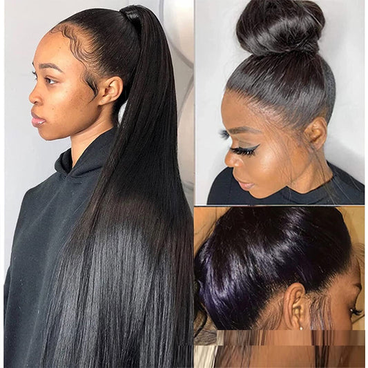 360 Straight Lace Frontal Wig Human Hair