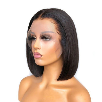 Straight Bob Human Hair Wig Silk