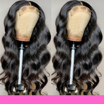 4X4 Body Wave Human Hair Lace Front Wig