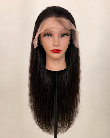 13X4 Straight Lace Front Wig | Transparent Lace | 100% Human Hair | 22"-24"