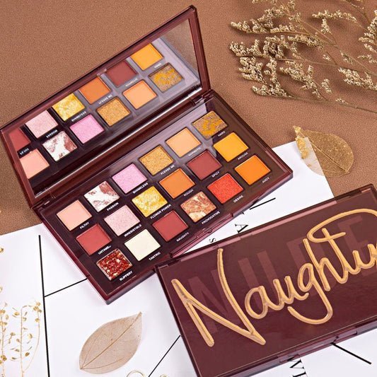 Naughty Makeup Palette 18 Color Eye Shadow Matte Bead Lazy Eye Shadow Palette