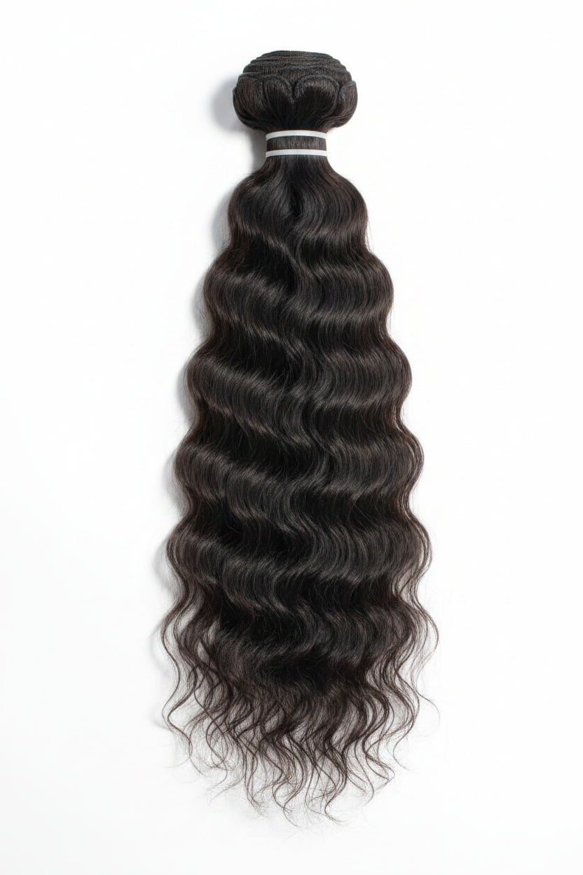 Raw Hair Bundle - 2 Horizontal Zip Ties Flat
